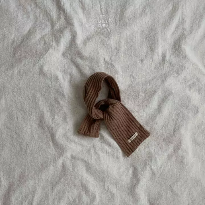 Mini Robe - Korean Baby Fashion - #babygirlfashion - Bebe Jacquard Muffler - 8