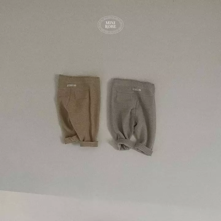 Mini Robe - Korean Baby Fashion - #babygirlfashion - Bebe Knit Pocket Pants - 4