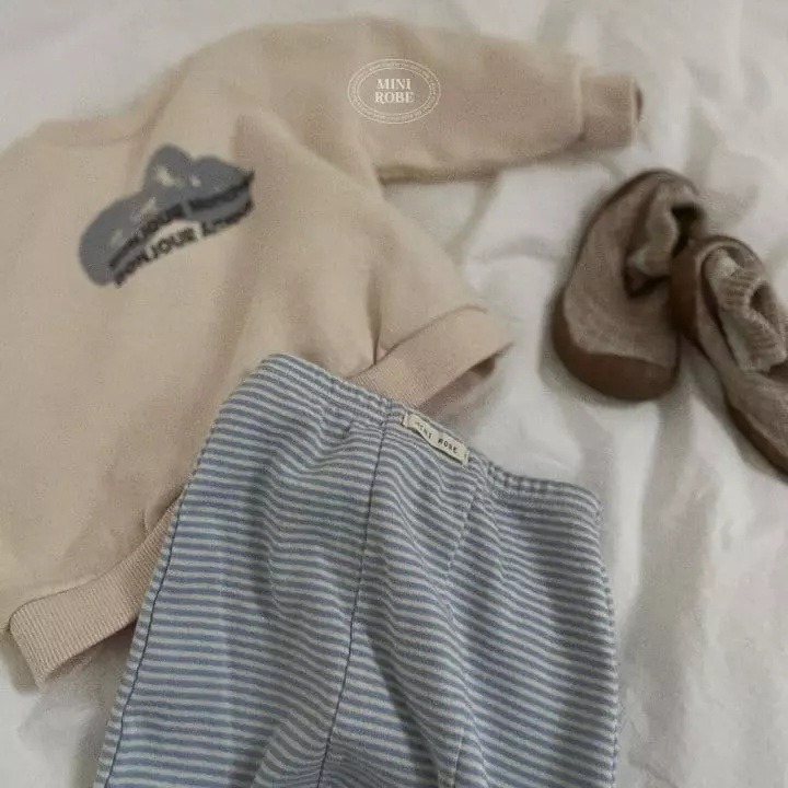 Mini Robe - Korean Baby Fashion - #babyootd - Bebe Creamy Leggings - 12