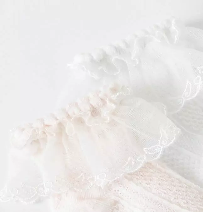 Miso - Korean Children Fashion - #kidzfashiontrend - Butterfly Lace Socks - 3