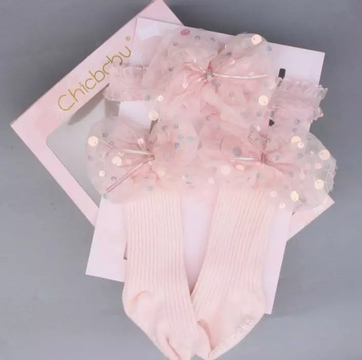 Miso - Korean Children Fashion - #Kfashion4kids - Socks Hairband Set - 4