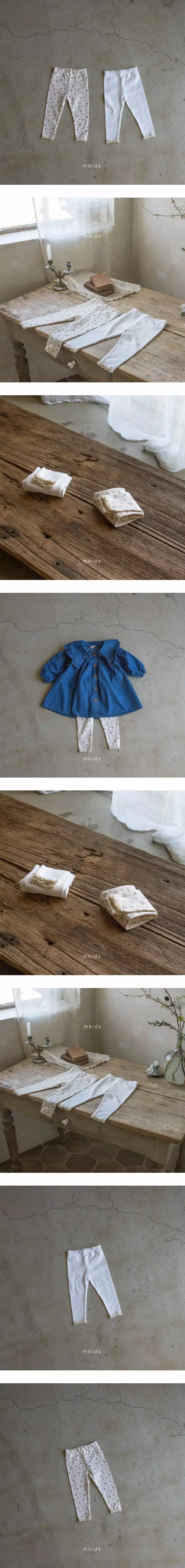 Mkids - Korean Baby Fashion - #babylifestyle - Lulu Lace Leggings White