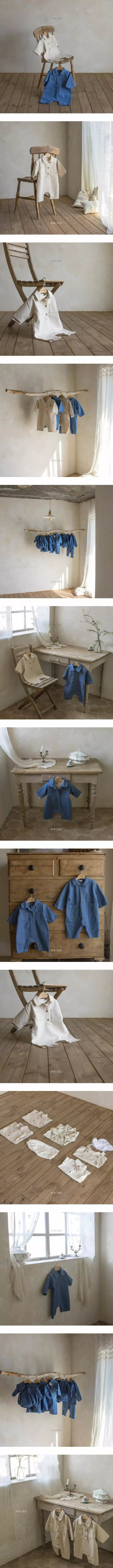 Mkids - Korean Baby Fashion - #onlinebabyboutique - Bebe CL Bodysuit Cream