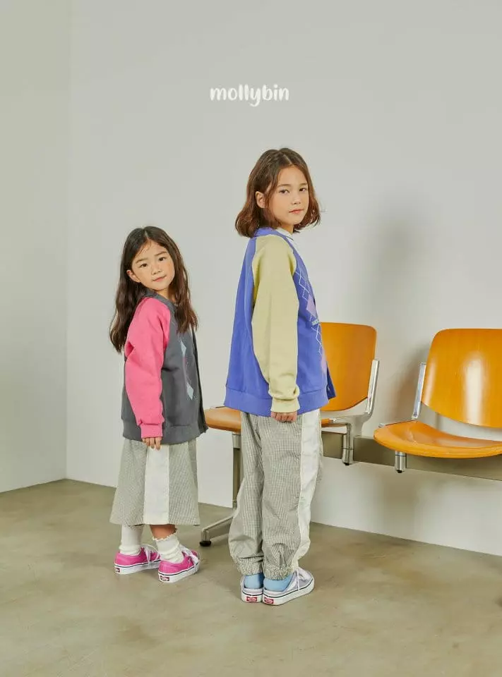 Mollybin - Korean Children Fashion - #Kfashion4kids - Argyle Cardigan - 7