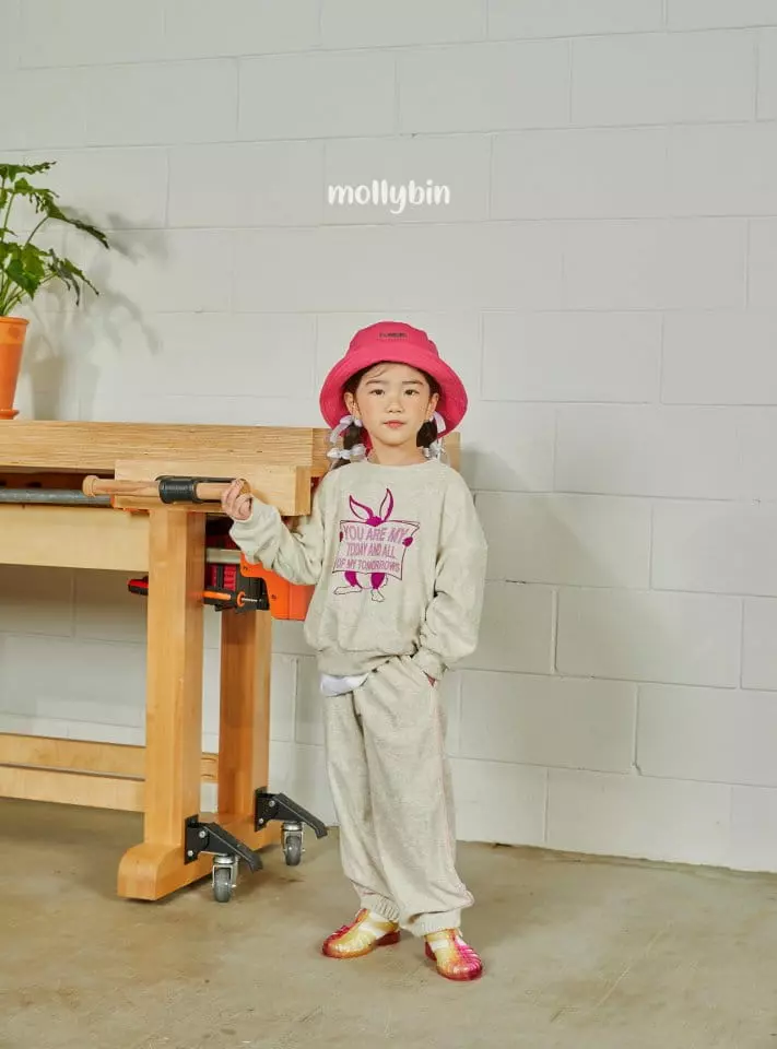 Mollybin - Korean Children Fashion - #childofig - Rabbit Terry Top Bottom Set - 11