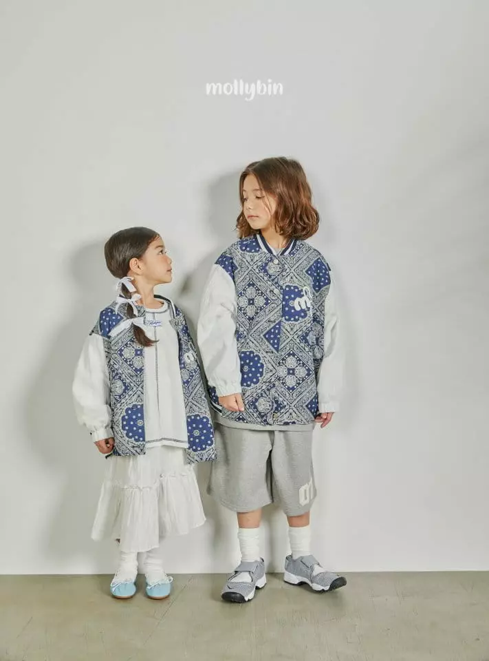 Mollybin - Korean Children Fashion - #kidsshorts - Bandana Color Jumper - 2