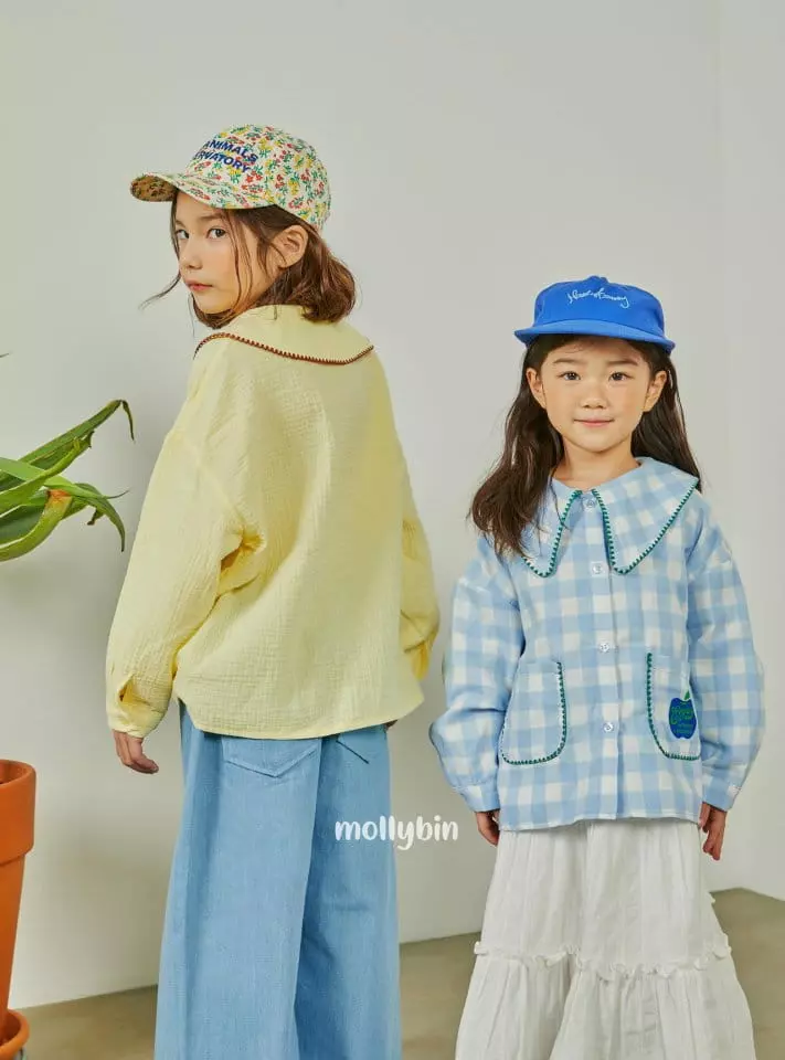 Mollybin - Korean Children Fashion - #kidsshorts - Apple Blouse - 7
