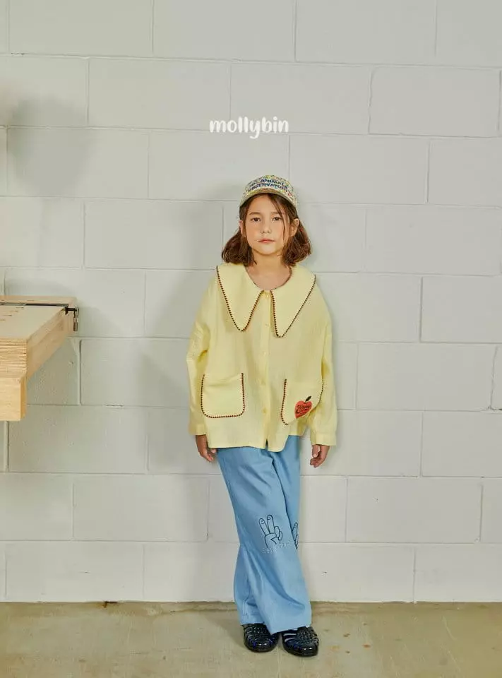 Mollybin - Korean Children Fashion - #minifashionista - V Wide Pants - 7