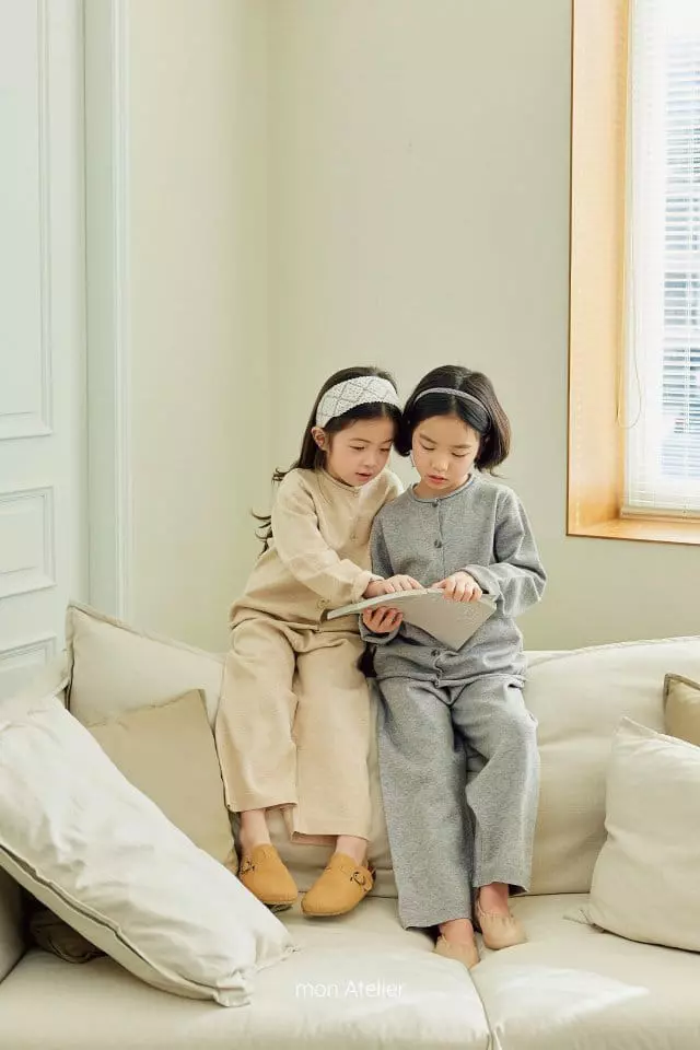 Mon Atelier - Korean Children Fashion - #minifashionista - Salon De Top Bottom Set - 10