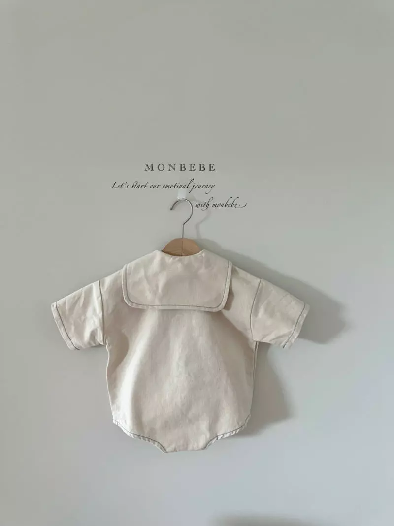 Monbebe - Korean Baby Fashion - #babyboutiqueclothing - Denim Sailor Bodysuit - 12