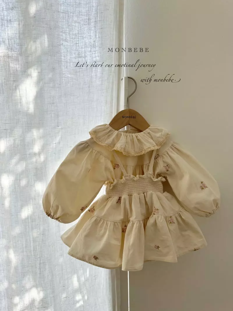 Monbebe - Korean Baby Fashion - #onlinebabyshop - Embroidery Bloomer - 3