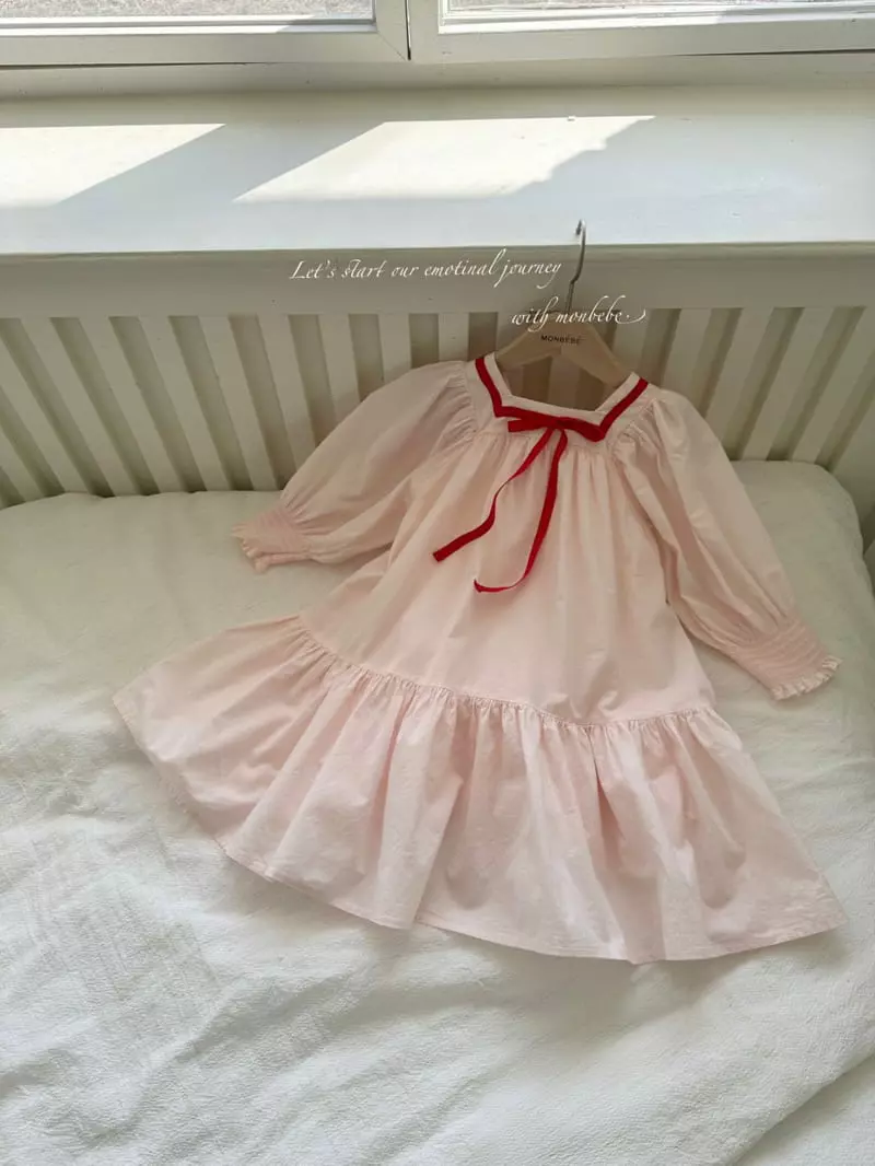 Monbebe - Korean Children Fashion - #Kfashion4kids - Marine Rosa One-piece - 10