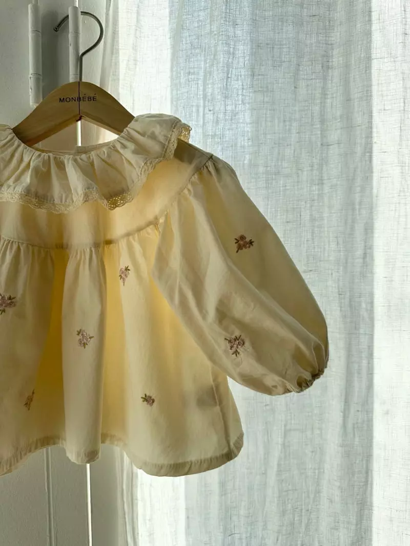 Monbebe - Korean Children Fashion - #childrensboutique - Embrodiery Blouse - 6