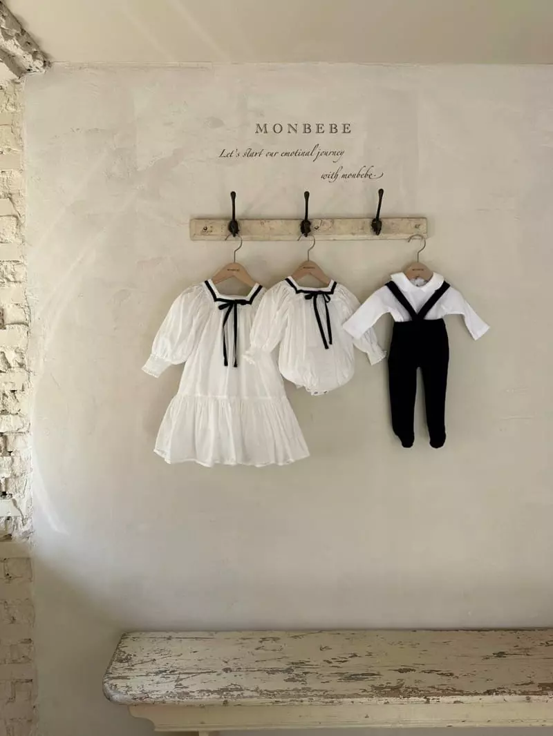 Monbebe - Korean Children Fashion - #fashionkids - Marine Rosa One-piece - 6