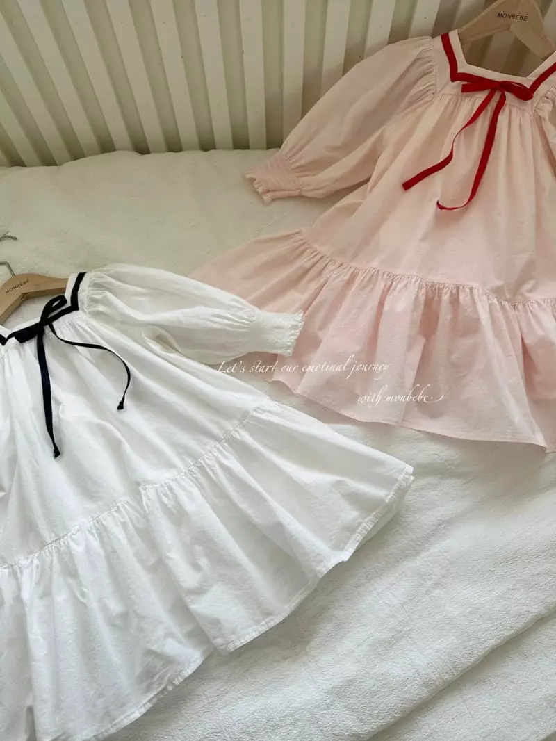 Monbebe - Korean Children Fashion - #kidzfashiontrend - Marine Rosa One-piece - 9