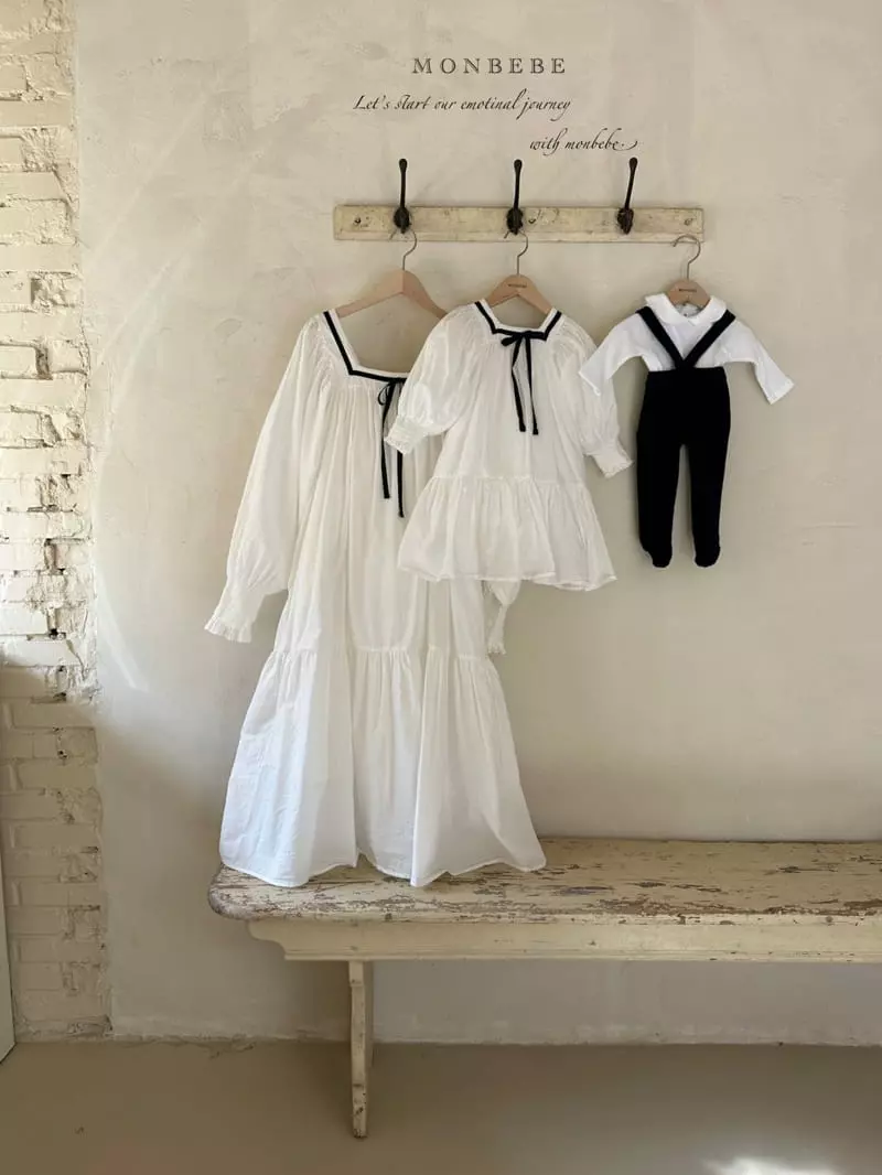 Monbebe - Korean Women Fashion - #momslook - Marine Rosa One-piece Mom - 3