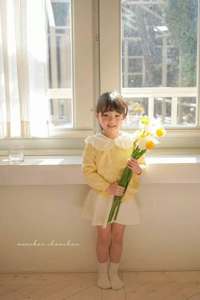 Moncher Chouchou - Korean Children Fashion - #Kfashion4kids - Solid Round Cardigan - 6