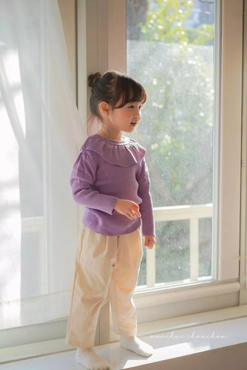 Moncher Chouchou - Korean Children Fashion - #childofig - Balloon Frill Tee - 7