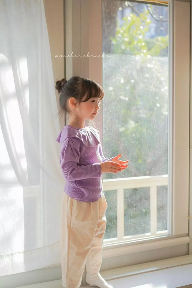 Moncher Chouchou - Korean Children Fashion - #childrensboutique - Balloon Frill Tee - 8