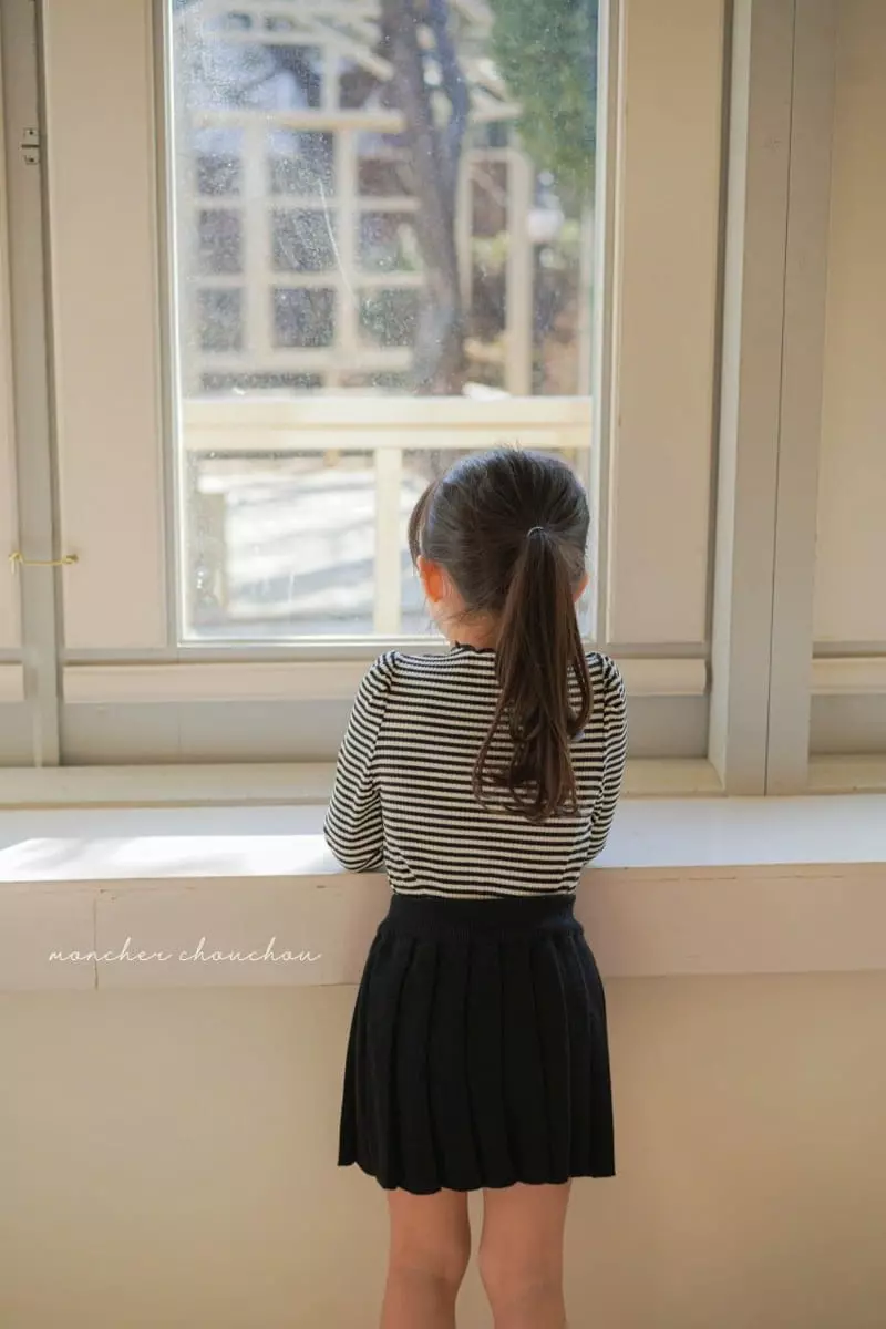 Moncher Chouchou - Korean Children Fashion - #childrensboutique - Wrinkle Skirt - 2