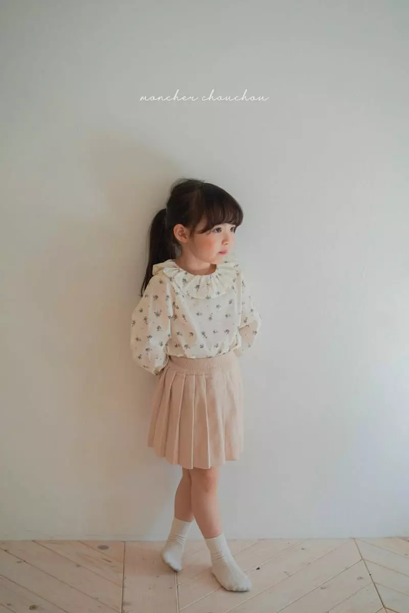 Moncher Chouchou - Korean Children Fashion - #kidsstore - Frill Blouse - 8