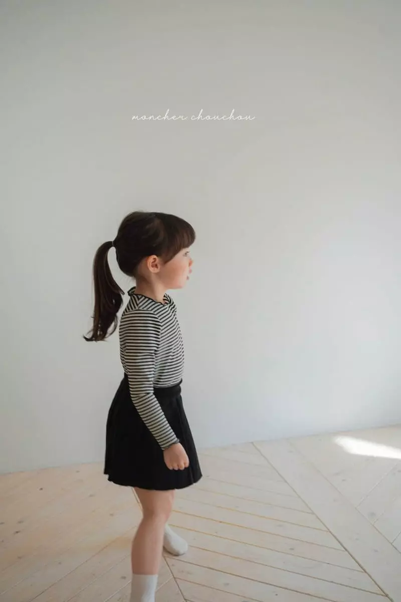 Moncher Chouchou - Korean Children Fashion - #prettylittlegirls - Rib Terry Tee