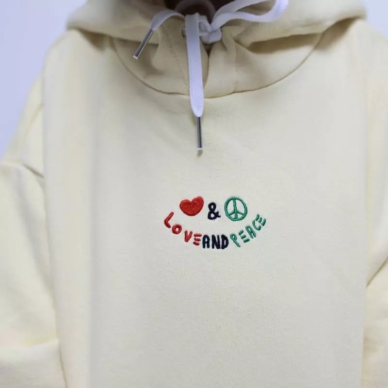 Mooi Store - Korean Children Fashion - #discoveringself - Love And Piece Hoody - 4