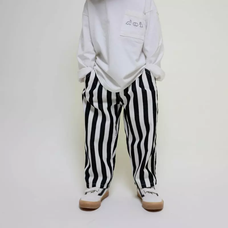 Mooi Store - Korean Children Fashion - #fashionkids - Stripes Pants - 8