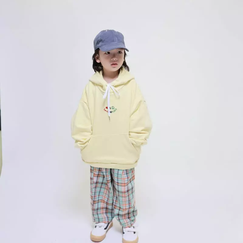 Mooi Store - Korean Children Fashion - #kidsshorts - Love And Piece Hoody - 5