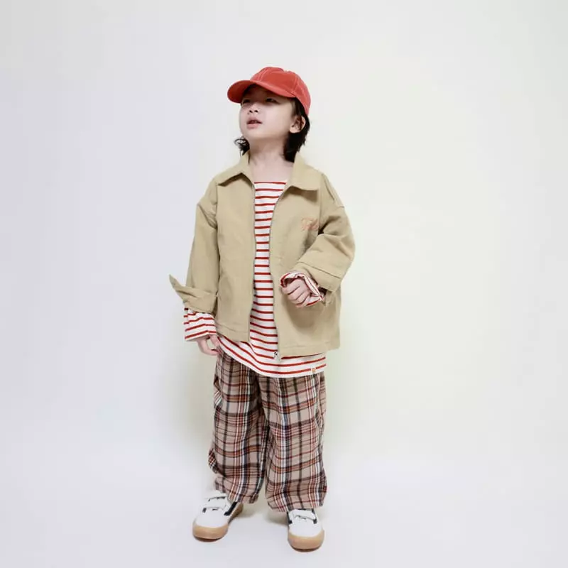 Mooi Store - Korean Children Fashion - #kidzfashiontrend - Pintuck Check Pants - 10