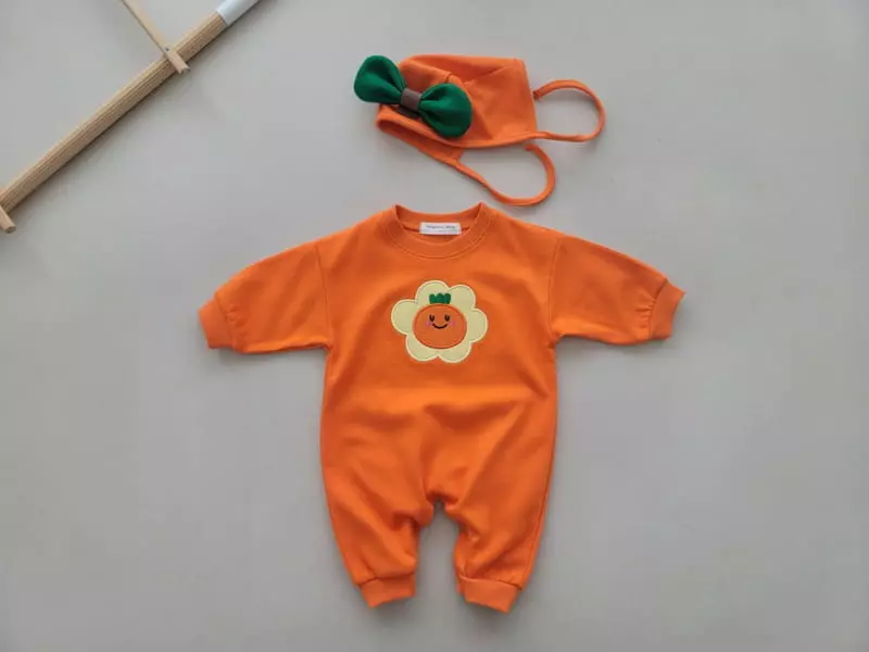 Moran - Korean Baby Fashion - #babyboutiqueclothing - Vegi Bodysuit Set - 3