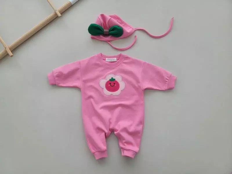 Moran - Korean Baby Fashion - #smilingbaby - Vegi Bodysuit Set