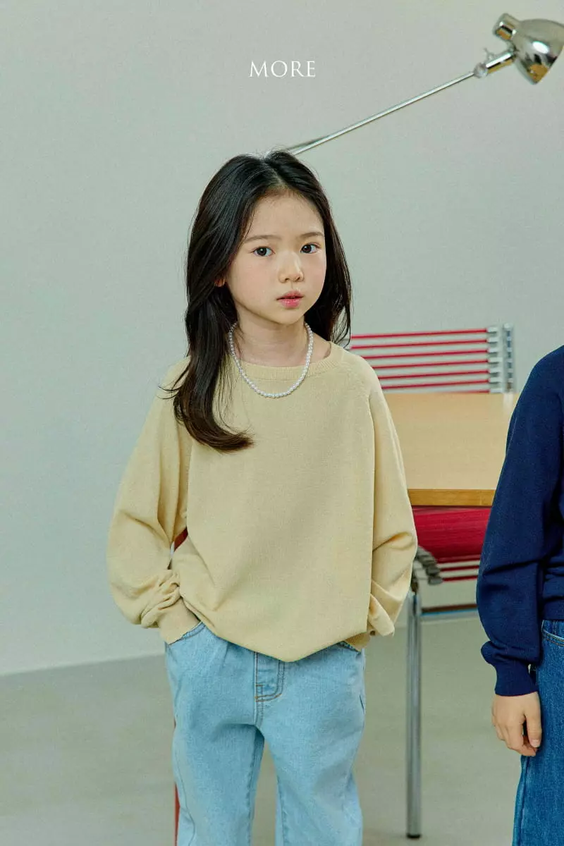 More - Korean Children Fashion - #kidsshorts - Crew Neck Knit Tee - 2