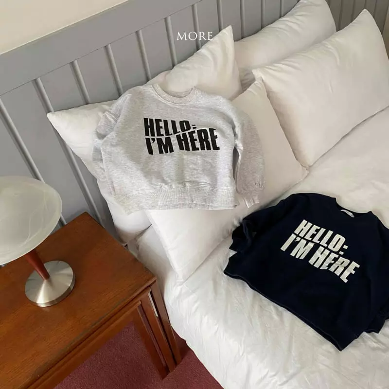 More - Korean Children Fashion - #kidzfashiontrend - Hello Sweatshirt