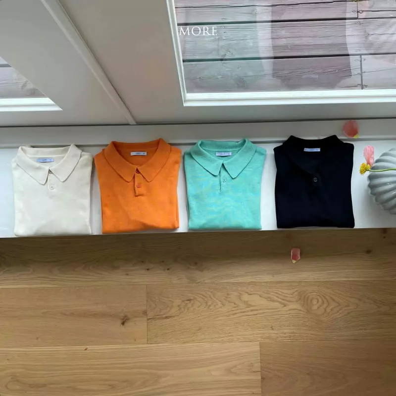 More - Korean Children Fashion - #littlefashionista - Solid PK Knit Tee