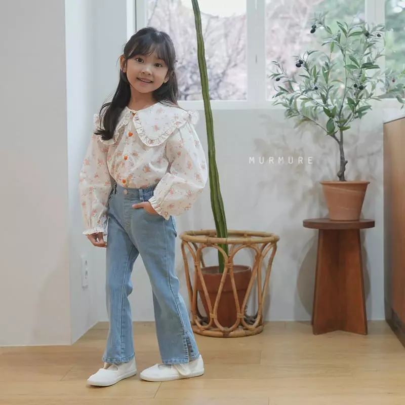 Murmure - Korean Children Fashion - #Kfashion4kids - Flower Collar Blouse - 8