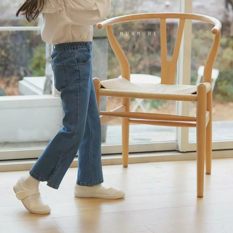Murmure - Korean Children Fashion - #fashionkids - Slit Bootscut Jeans - 10