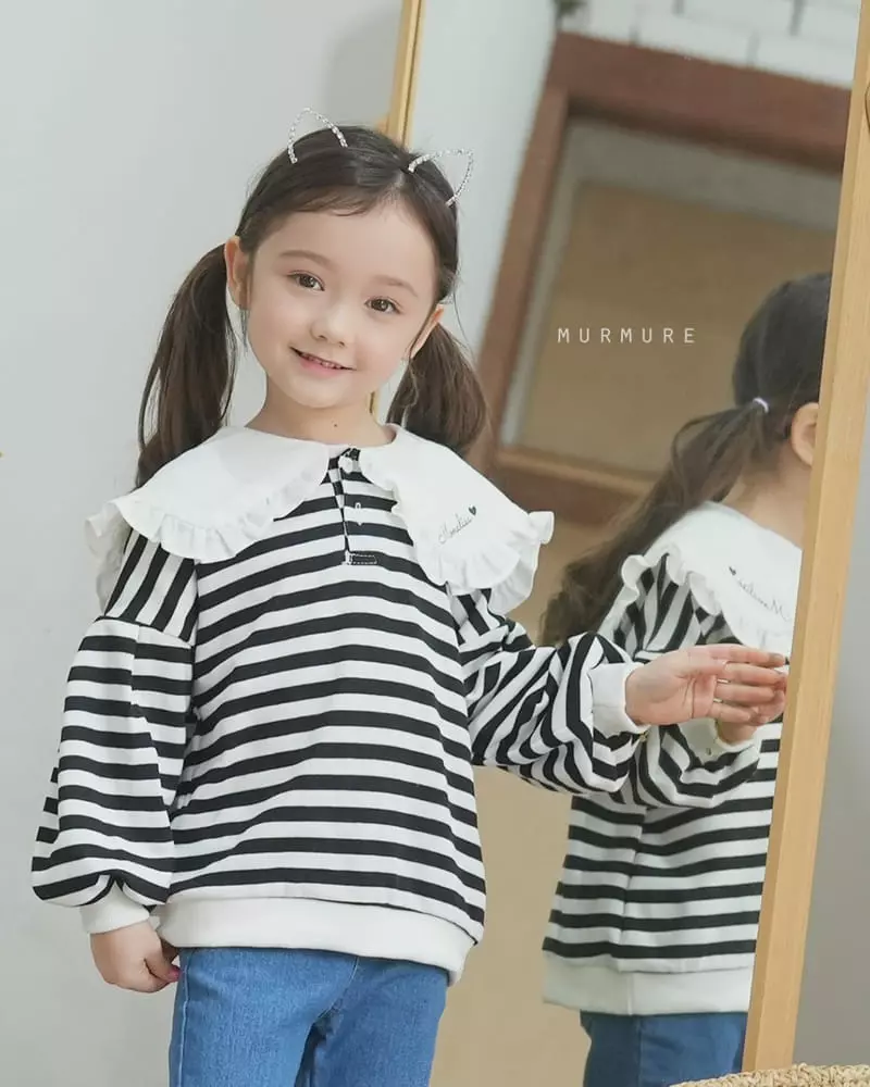 Murmure - Korean Children Fashion - #minifashionista - Moni Collar Sweatshirt - 7