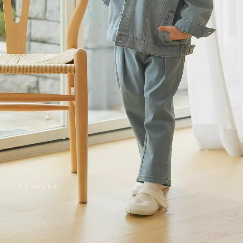 Murmure - Korean Children Fashion - #prettylittlegirls - Baggy Wrinkle Jeans - 3