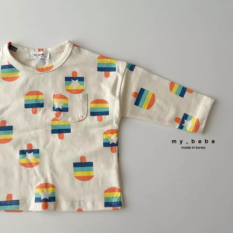 My Bebe - Korean Baby Fashion - #babyoutfit - Star Piping Tee - 7