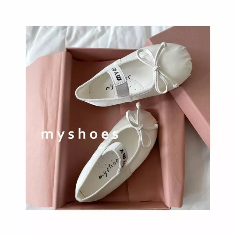 My Socks - Korean Children Fashion - #littlefashionista - Chucream Bread Flats - 4