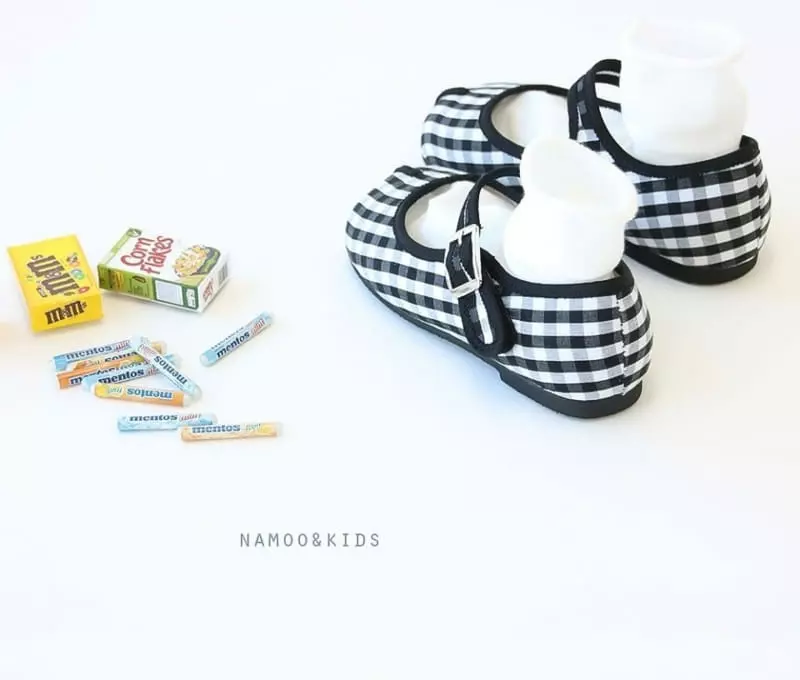 Namoo & Kids - Korean Children Fashion - #kidsshorts - Mare Check Flats - 4