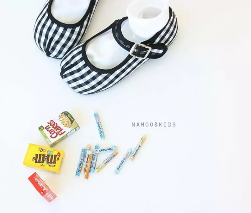 Namoo & Kids - Korean Children Fashion - #kidzfashiontrend - Mare Check Flats - 5