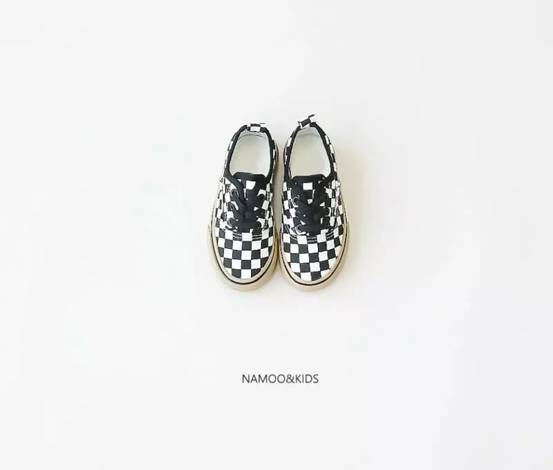 Namoo & Kids - Korean Children Fashion - #kidzfashiontrend - Lay Check Slip-on - 2