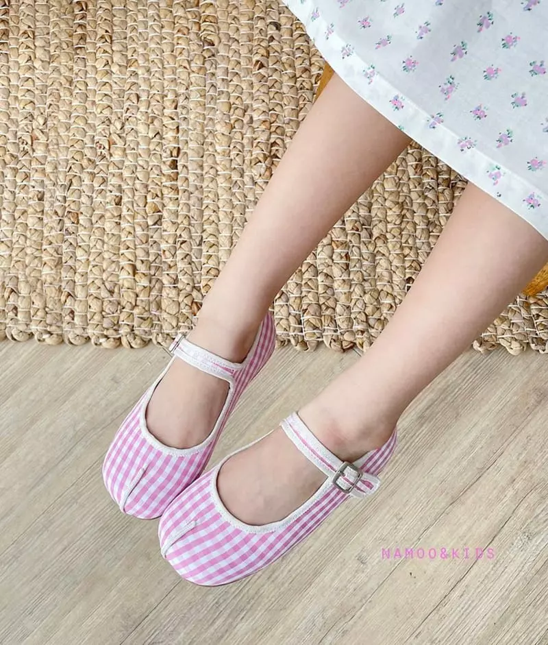 Namoo & Kids - Korean Children Fashion - #minifashionista - Mare Check Flats - 9