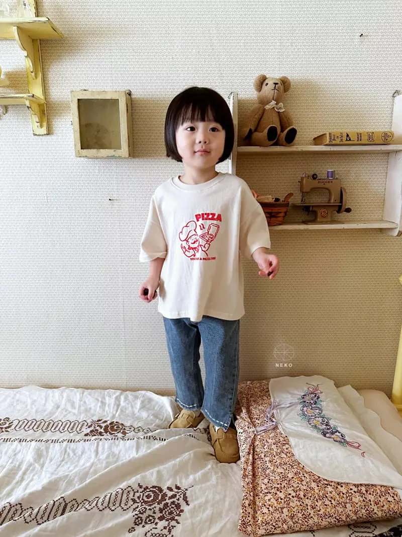 Neko - Korean Children Fashion - #childofig - Pizza Tee - 9
