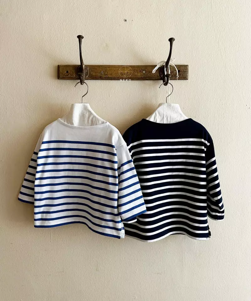 Neko - Korean Children Fashion - #kidsshorts - Stripes Tee - 2