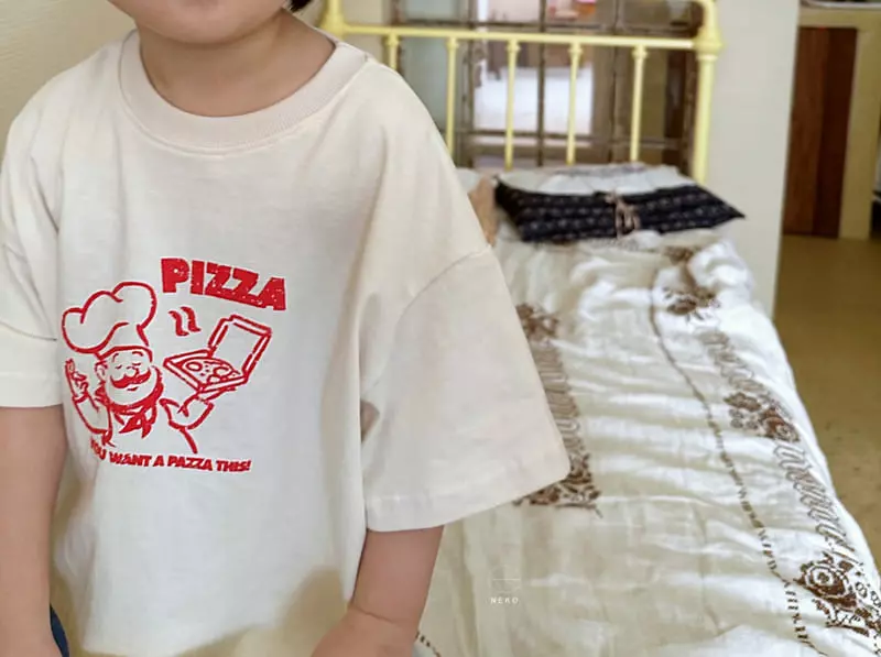 Neko - Korean Children Fashion - #littlefashionista - Pizza Tee - 5