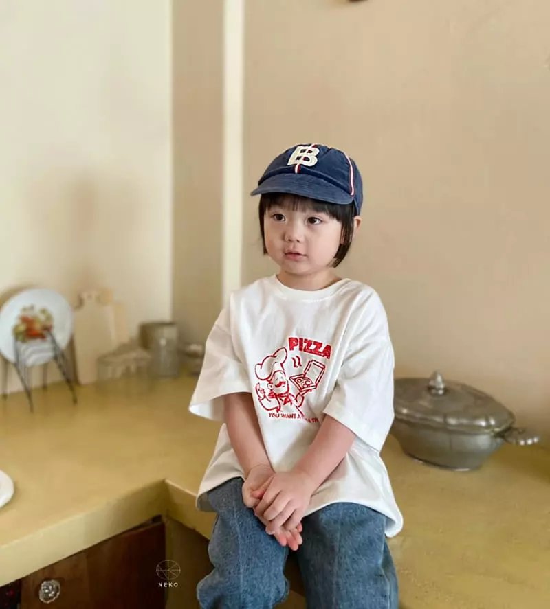 Neko - Korean Children Fashion - #minifashionista - Pizza Tee - 7