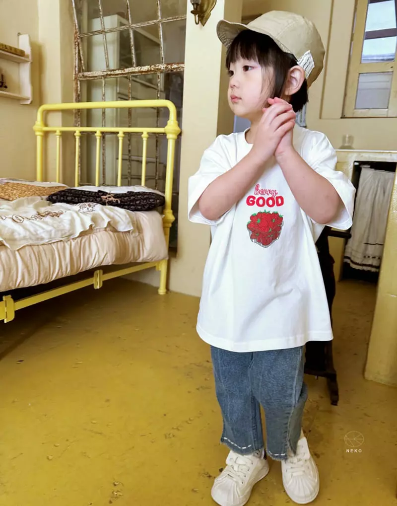 Neko - Korean Children Fashion - #minifashionista - Strawberry Tee - 6